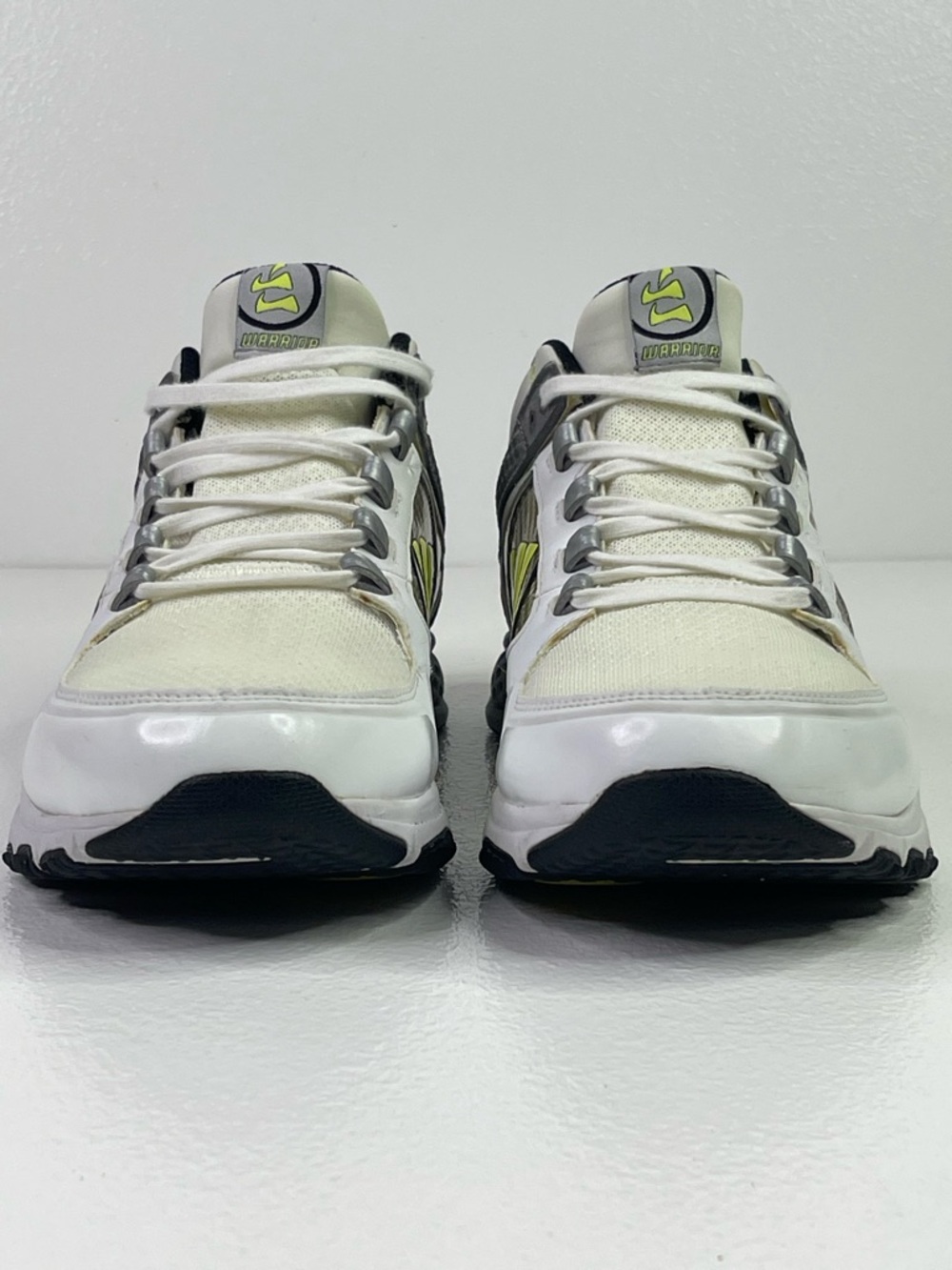 Warrior Siege WL White Lime Green Lacrosse Training Shoes Size 10.5